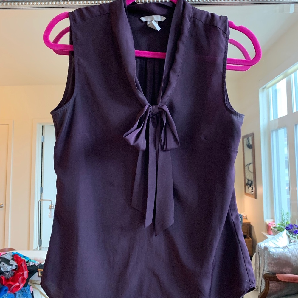 Purple Silk Work Shirt